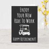 Grappige pensionering golf Kaarten voor gepensione (Gele Bloem)