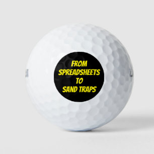 Grappige pensionering golfballen