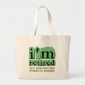 grappige pensionering grote tote bag (Voorkant)