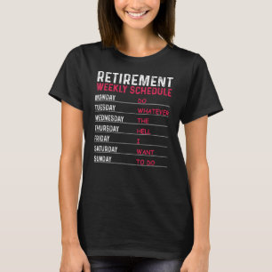 Grappige pensionering kunst voor mannen vrouwen me t-shirt