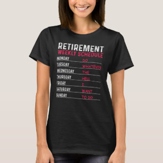 Grappige pensionering kunst voor mannen vrouwen me t-shirt
