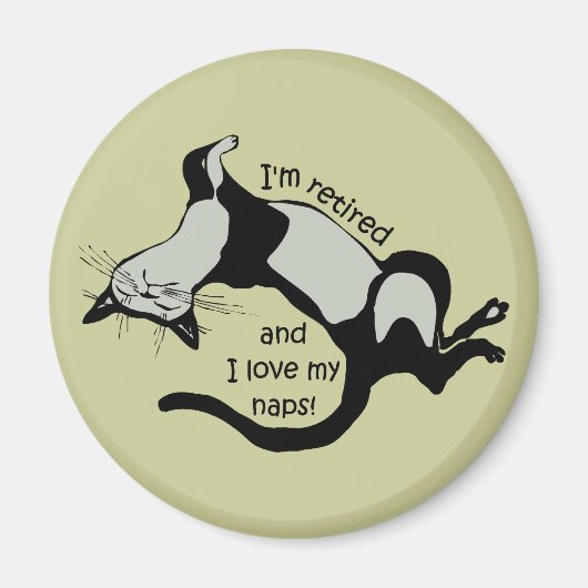 grappige pensionering magneet (Voorkant)