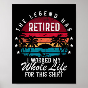 Grappige Pensionering Met Pensioen Ik Heb Mijn Hel Poster
