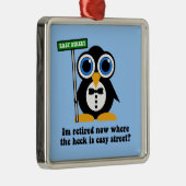 grappige pensionering metalen ornament (Rechts)