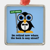 grappige pensionering metalen ornament (Voorkant)