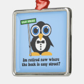 grappige pensionering metalen ornament (Links)