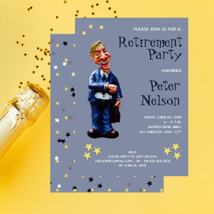 Grappige pensionering partij zakelijke werknemer kaart