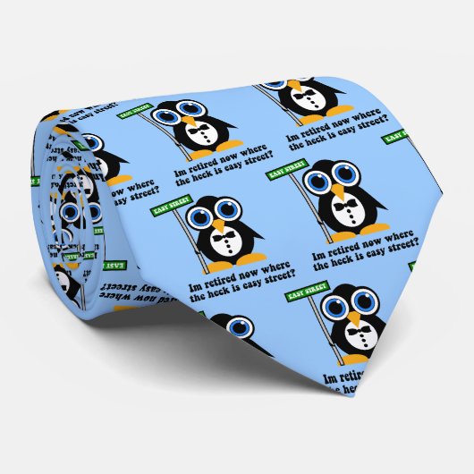 grappige pensionering stropdas (Opgerold)