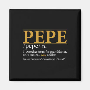 Grappige Pepe Definitie Vaders Dag Gift Opa Gif Magneet