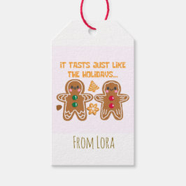 Grappige peperkoek cadeaulabel