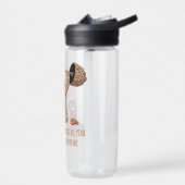 Grappige peperkoek man Kerst fitness workout Waterfles (Links)