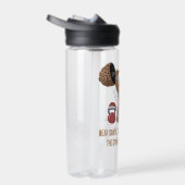 Grappige peperkoek man Kerst fitness workout Waterfles (Rechts)