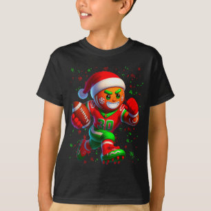 Grappige Peperkoek Voetbal Sneeuwvlok Kerstmis Xma T-shirt