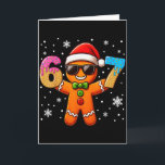 Grappige Peperkoek Zes Zeven 67 Ijs Drip Kerstmis Kaart<br><div class="desc">Grappige Peperkoek Zes Zeven 67 Ijs Drip Kerstmis Jongens</div>