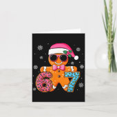 Grappige Peperkoek Zes Zeven 67 Ijs Drip Kerstmis Kaart (Voorkant)