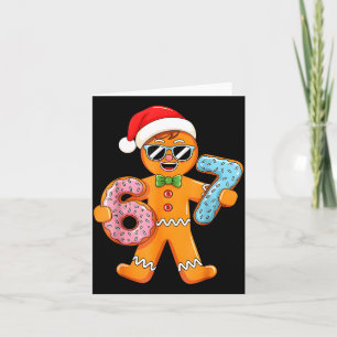 Grappige Peperkoek Zes Zeven 67 IJsdrup Kerstmis Kaart