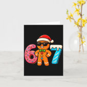 Grappige Peperkoek Zes Zeven 67 IJsdrup Kerstmis Kaart (Gele Bloem)
