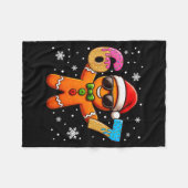 Grappige Peperkoek Zes Zeven 67 IJsdruppel Kerstmi Fleece Deken (Voorkant (Horizontaal))