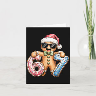 Grappige Peperkoek Zes Zeven 67 IJsdruppel Kerstmi Kaart