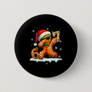 Grappige Peperkoek Zes Zeven 67 IJsdruppel Kerstmi Ronde Button 5,7 Cm