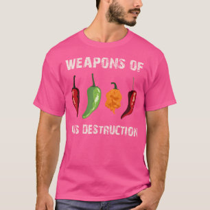 Grappige Pepper Chili Head Spicy Hot Foods T-shirt