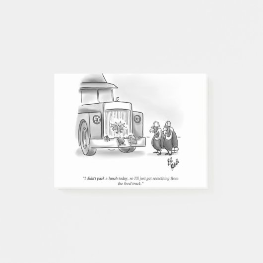 Grappige Percenters Bouwvakker Cartoon Post-it® Notes (Voorkant)