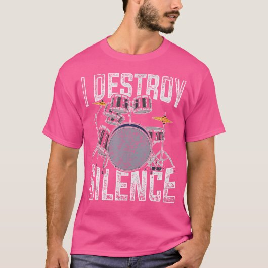 Grappige Percussie Drummer Gift Muziekinstrument D T-shirt (Voorkant)