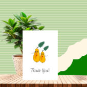 Grappige peren bedankkaart