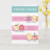 GRAPPIGE PERFECTE PAAR JUBILEUM KAART (Gele Bloem)