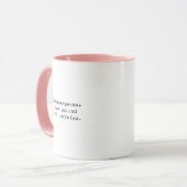 Grappige Perimenopause Hoort bij Caffeïne Mok (Voorkant links)