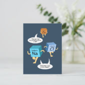 Grappige periodiek systeem scheikunde humor verjaa briefkaart (Staand voorkant)