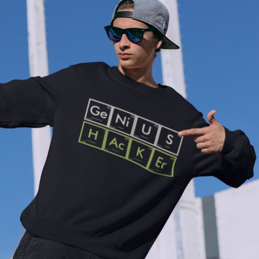 Grappige Periodieke Elementen Genius Hacker Trui