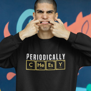 Grappige periodieke elementen periodiek kaasachtig trui