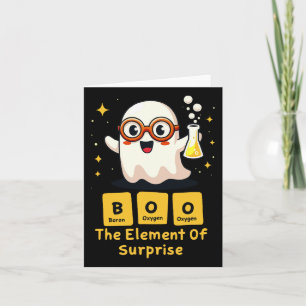 Grappige periodieke tabel scheikunde spook nerd bo kaart