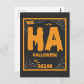 Grappige periodieke tabel van Halloween-scheikunde Briefkaart (Voorkant / Achterkant)