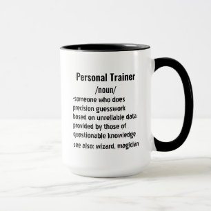 Grappige Personal Trainer Definitie geschenken Mok