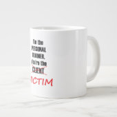 Grappige Personal Trainer Koffie Mok (Voorkant rechts)