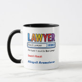 Grappige Persoonlijke Beste Advocaat Mok (Links)