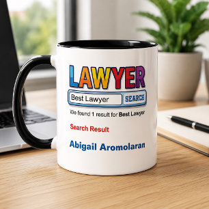 Grappige Persoonlijke Beste Advocaat Mok