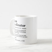 Grappige Persoonlijke Chaos Coördinator Koffiemok (Voorkant links)