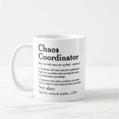 Grappige Persoonlijke Chaos Coördinator Koffiemok (Links)