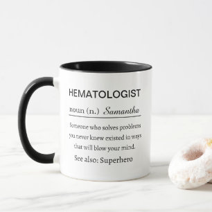 Grappige Persoonlijke Hematoloog Definitie Mok