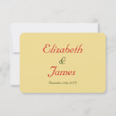 Grappige Persoonlijke Kerst Huwelijk RSVP (Achterkant)