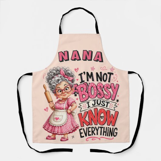 Grappige Persoonlijke Oma Schort (Voorkant)
