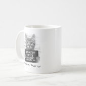 Grappige Persoonlijke Schuldige Kat Koffiemok (Voorkant links)