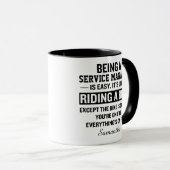 Grappige Persoonlijke Service Manager Mok (Voorkant rechts)