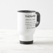 Grappige Persoonlijke Therapeute Definitie Reisbeker (Voorkant rechts)