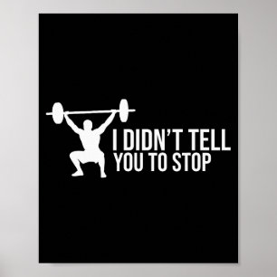 Grappige Persoonlijke Trainer Zegt Cadeau Gym Coac Poster