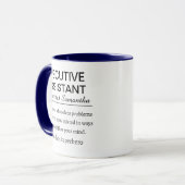 Grappige Persoonlijke Uitvoerend Assistente Defini Mok (Voorkant links)