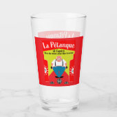 grappige Pertanque cadeautjes Glas (Achterkant)